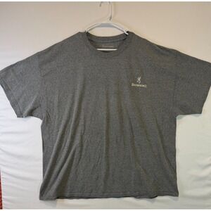 Browning Mens Gun T-Shirt Size 3XL Light Greyish Short Sleeve Graphic Print
